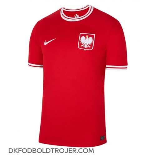 Billige Polen Udebane Fodboldtrøjer VM 2022 Kortærmet